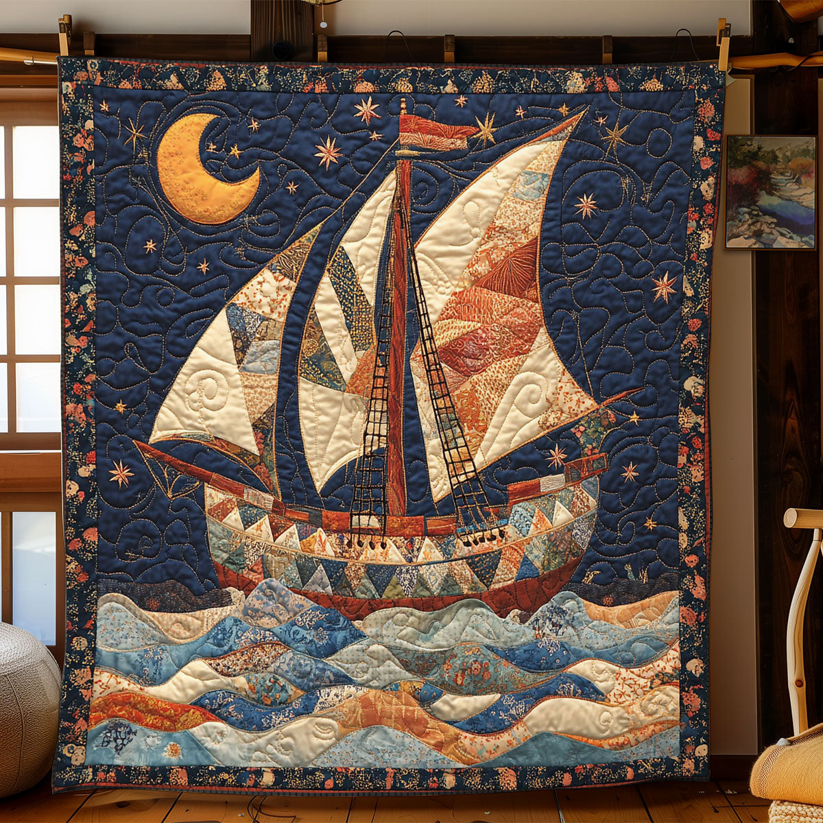 Sailing Through The Stars WJ2003029CL Quilt