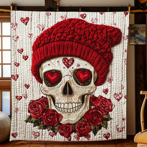 Skull Love Rose WJ0702030CL Quilt