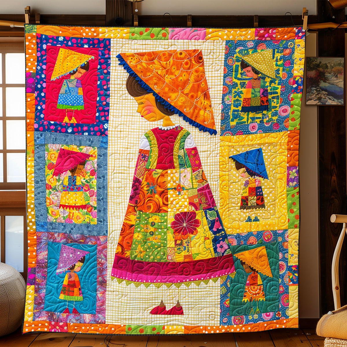Sunbonnet Girl WJ2103032CL Quilt
