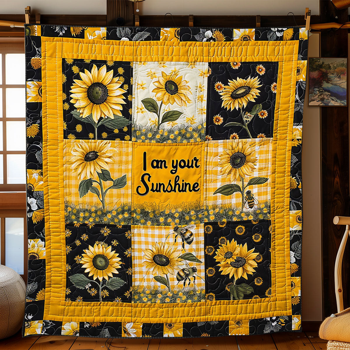 Sunflower Shine WJ2103033CL Quilt