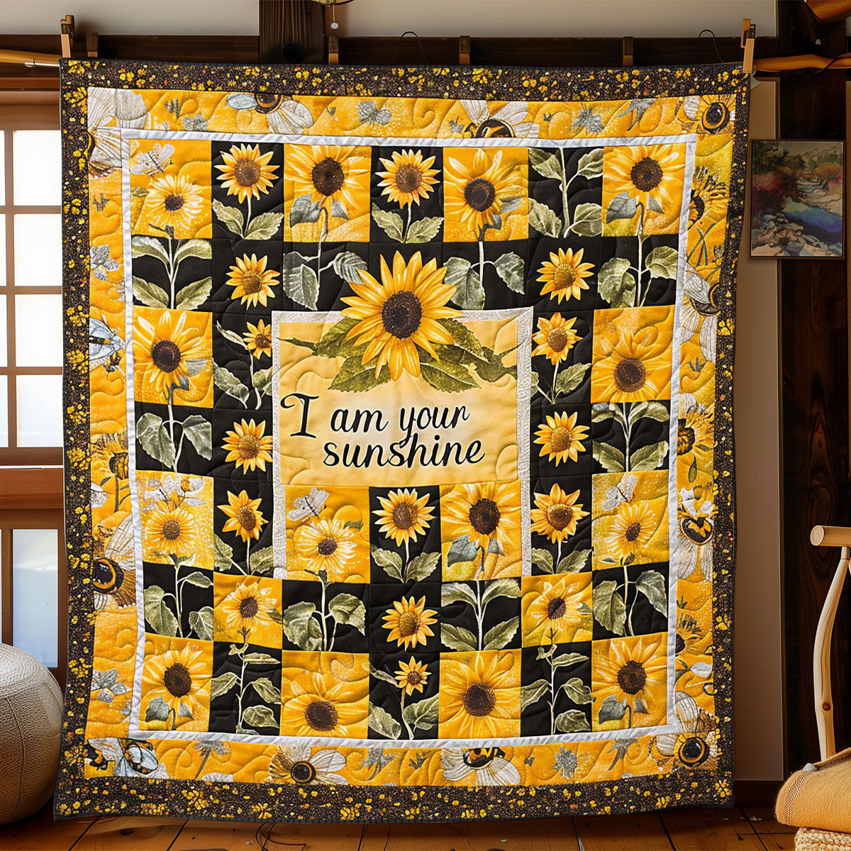 Sunflower Shine WJ2103034CL Quilt