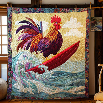 Surfing Chicken WJ2702021CL Quilt