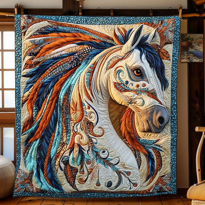 Tribal Gallop Majestic Horse WJ0802045CL Quilt