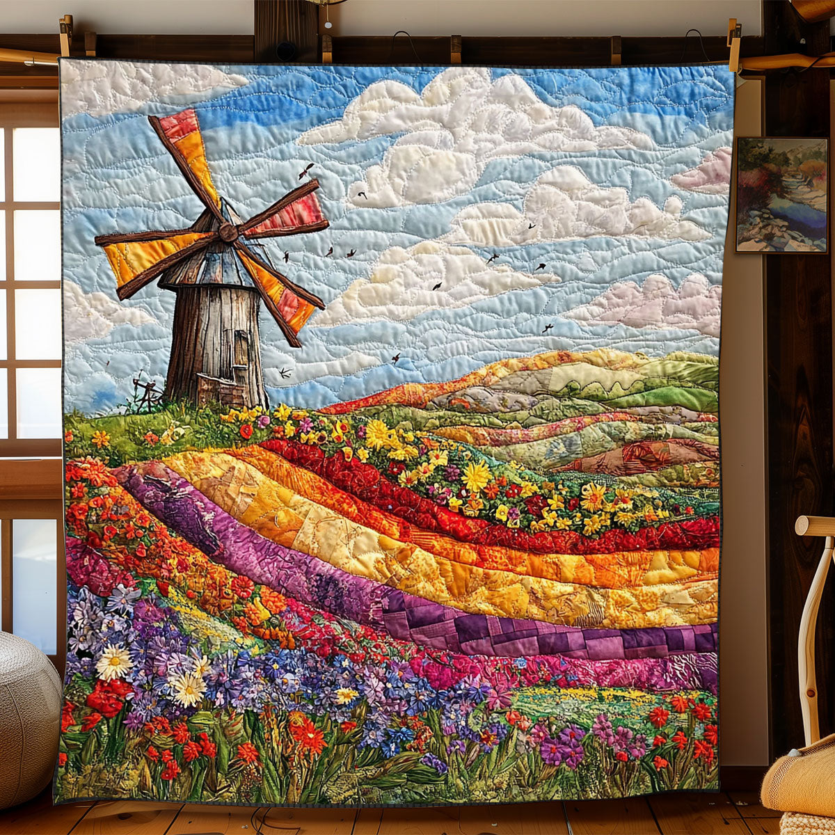 Whispers Of The Windmill WJ1002051CL Quilt