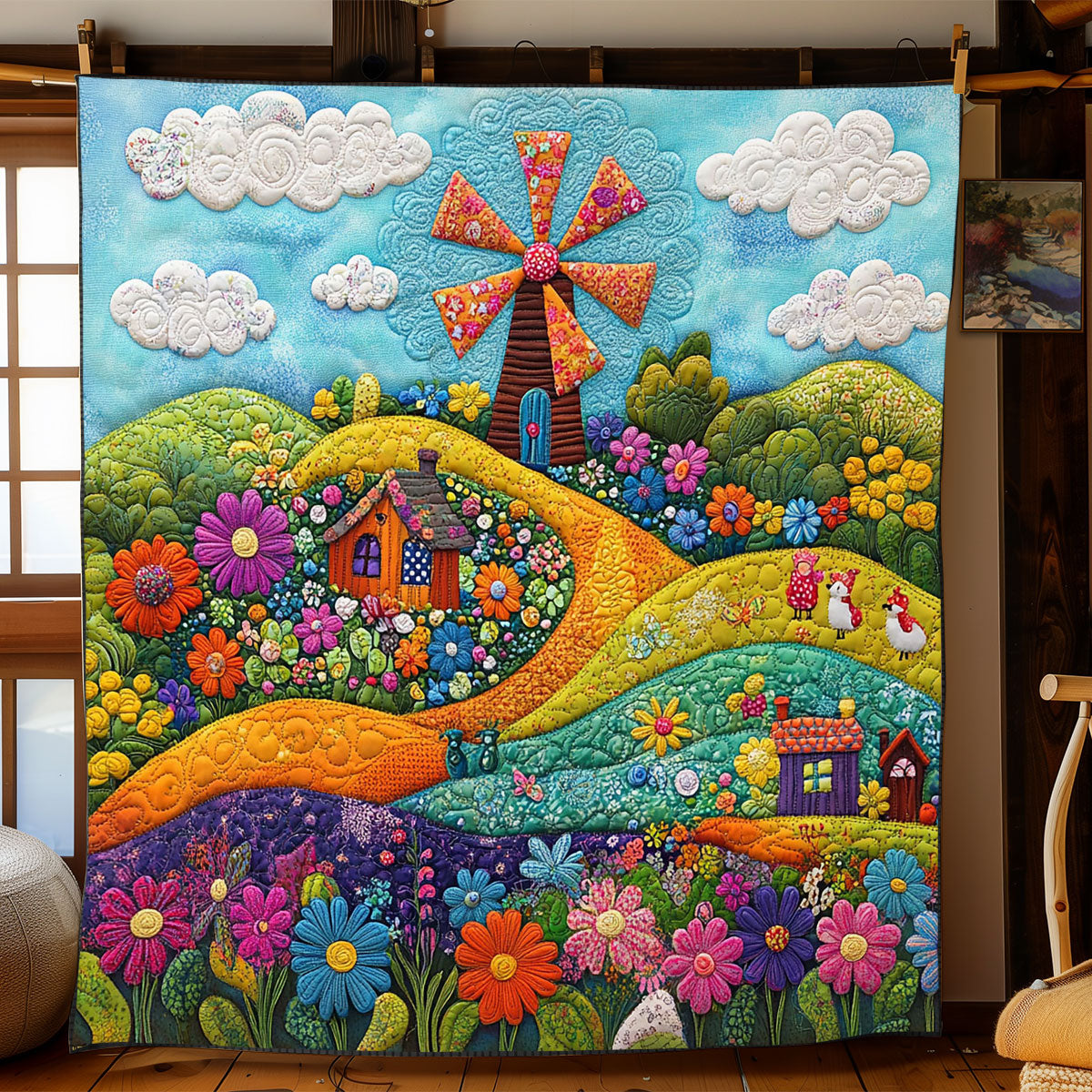 Whispers Of The Windmill WJ2702028CL Quilt