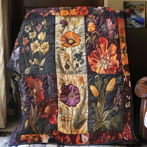 Antique Floral Patchwork WU2502045CL Quilt