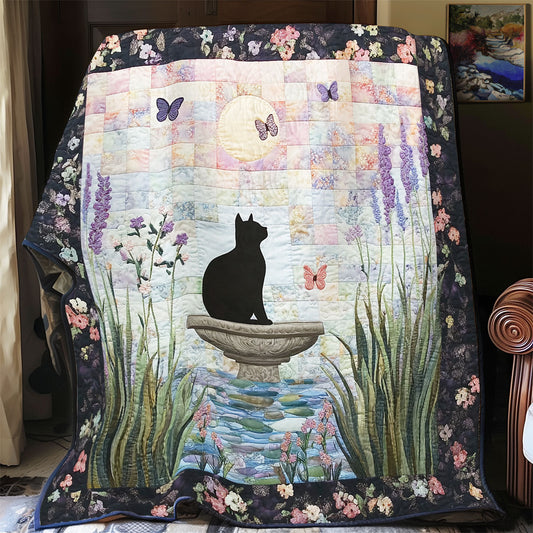 Black Cat's Secret Garden WU1303153CL Quilt