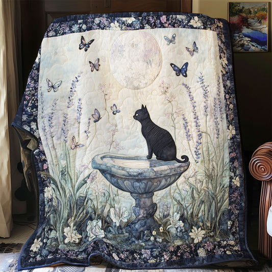 Black Cat's Secret Garden WU1303154CL Quilt