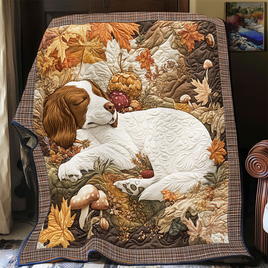 Brittany Spaniel WU2512003CL Quilt