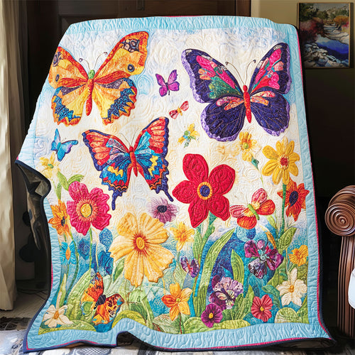 Butterfly Vibrant Garden WU2502015CL Quilt