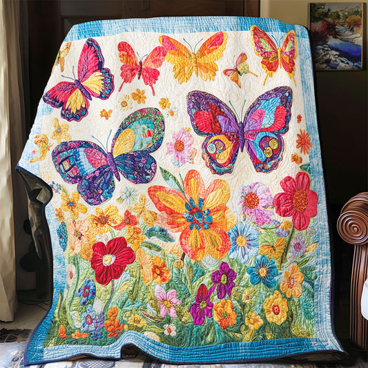 Butterfly Vibrant Garden WU2502018CL Quilt