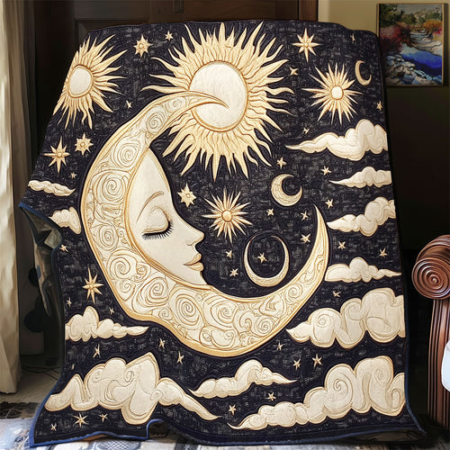 Celestial Crescent Moon WU2412020CL Quilt