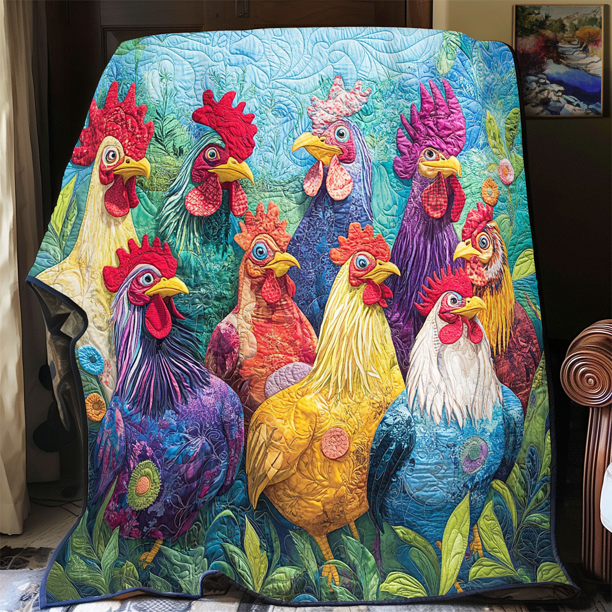 Chicken Gang WU0301029CL Quilt