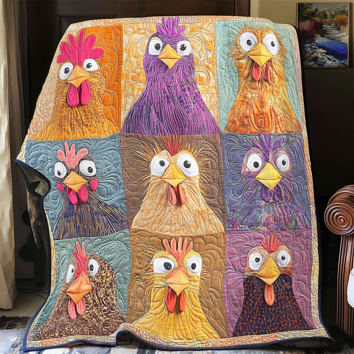 Chicken Gang WU0301057CL Quilt