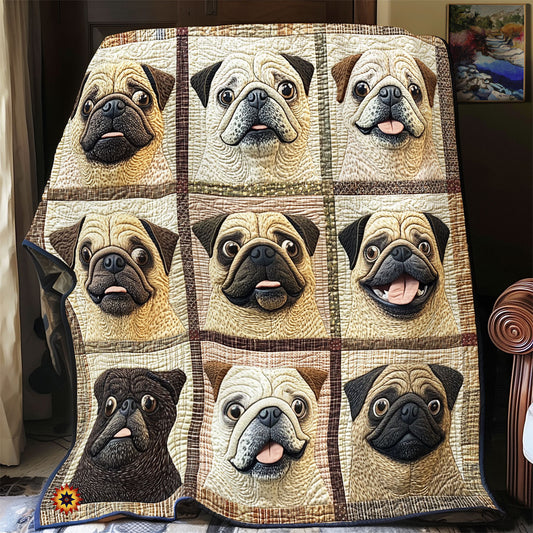 Dump Pug WU2312027CL Quilt