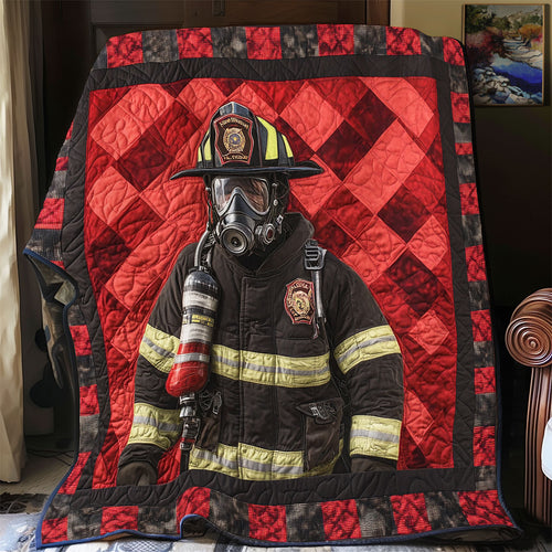 Firefighter Into The Fire WU1601010CL Quilt