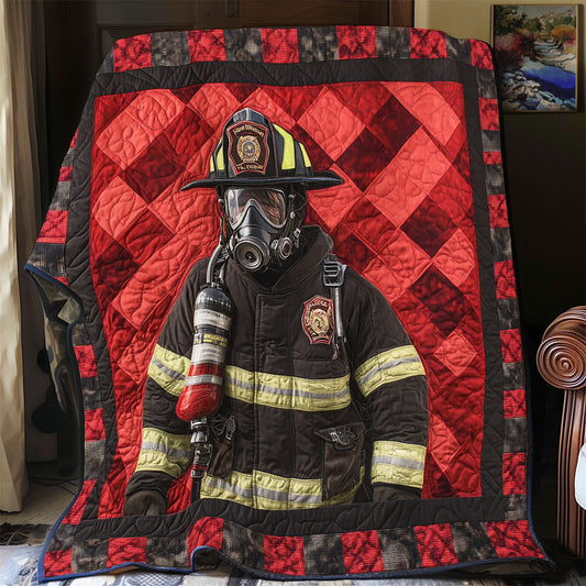 Firefighter Into The Fire WU1601010CL Quilt