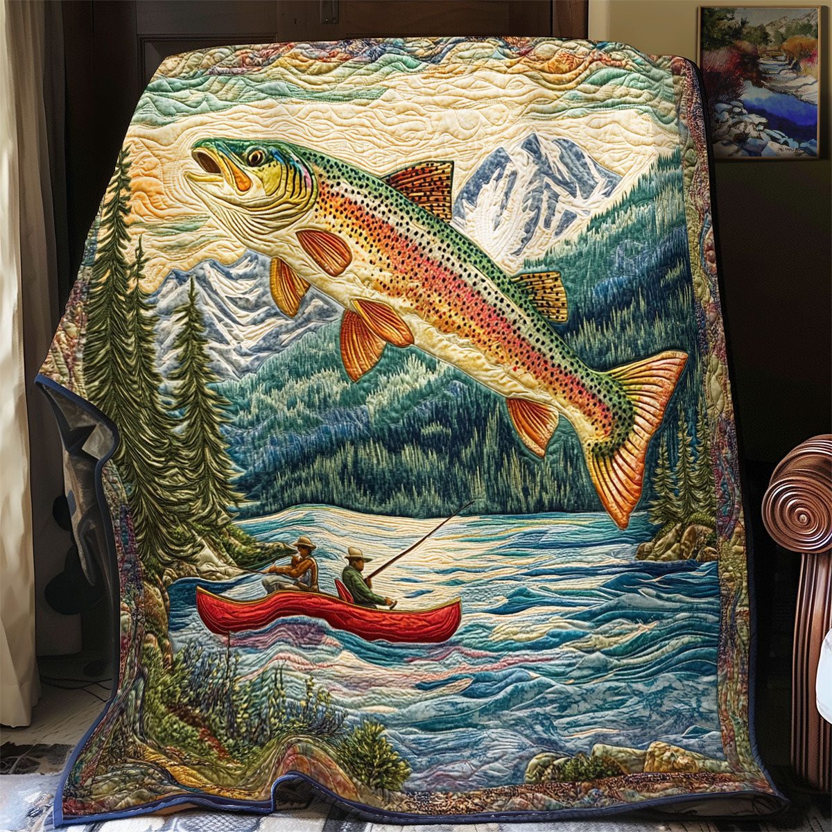Fishing Time WU2412011CL Quilt