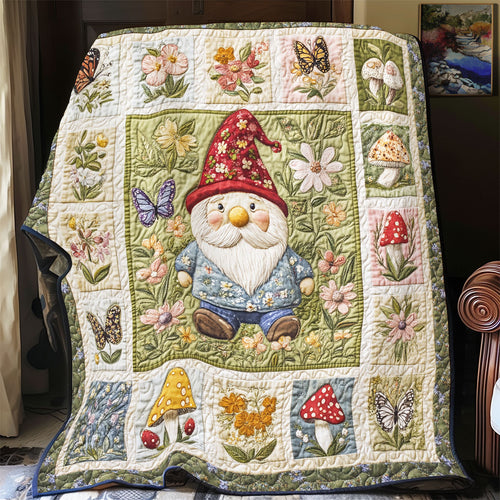 Gnome In The Garden WU3112018CL Quilt