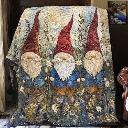 Gnomes In The Forest WU1702007CL Quilt