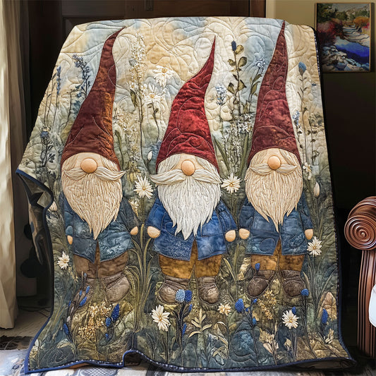 Gnomes In The Forest WU1702007CL Quilt