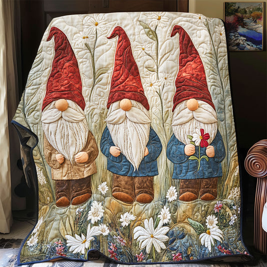 Gnomes In The Forest WU1702009CL Quilt