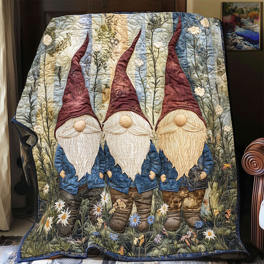 Gnomes In The Forest WU1702010CL Quilt