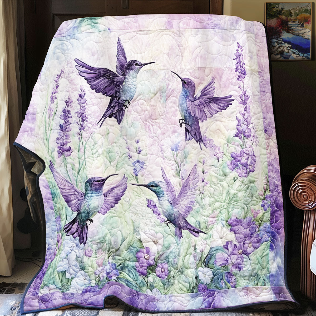 Hummingbird Spring Time WU3112008CL Quilt