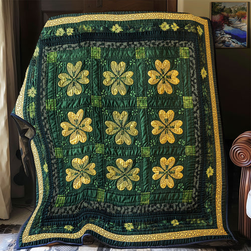 Irish Four-leaf Clover WU0101031CL Quilt