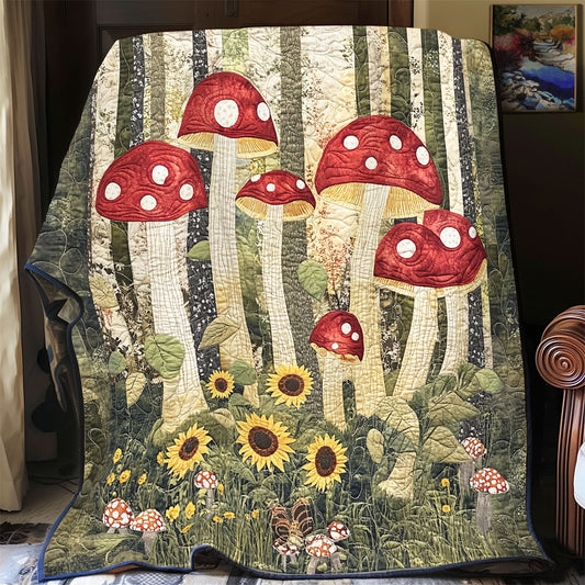 Mystical Mushroom Forest WU2402002CL Quilt