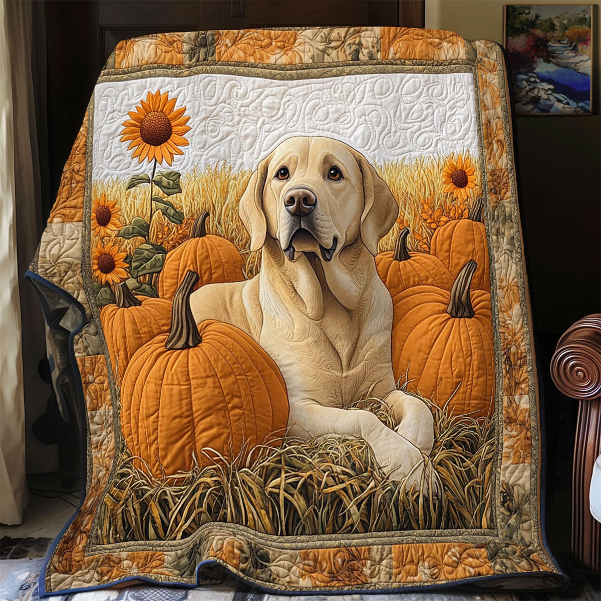 Pumpkin Pup CP2406045CL Quilt