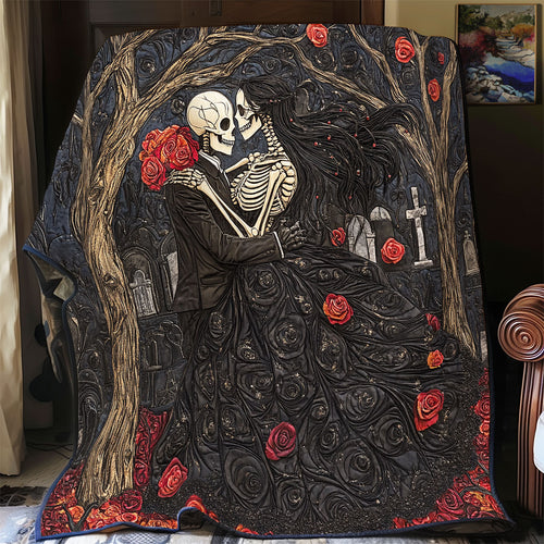 Skull Be My Valentine WU1601072CL Quilt