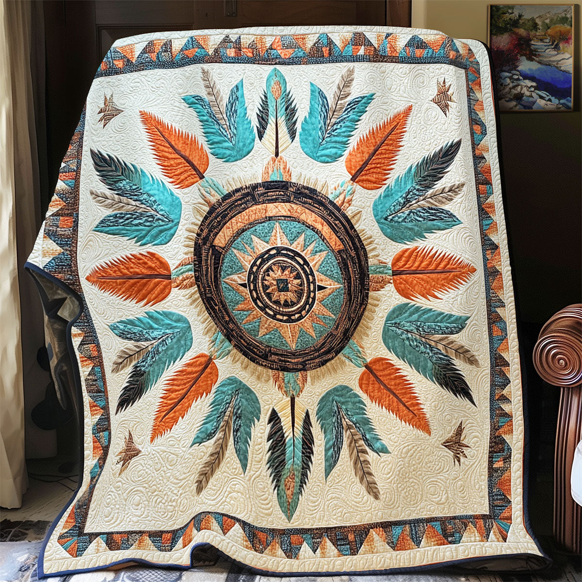 Tribal Mandala WU2502001CL Quilt