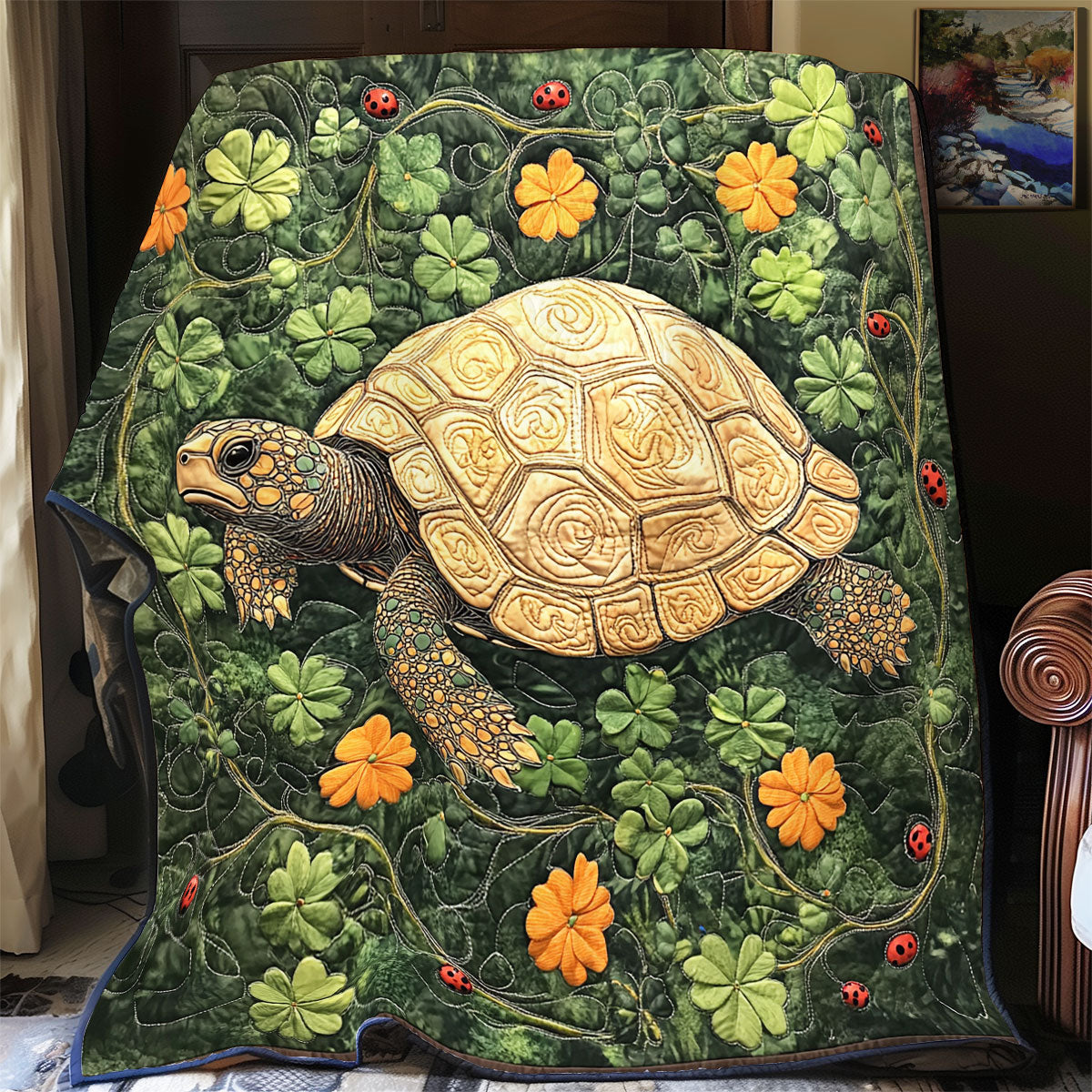 Tropical Turtle WU2502008CL Quilt