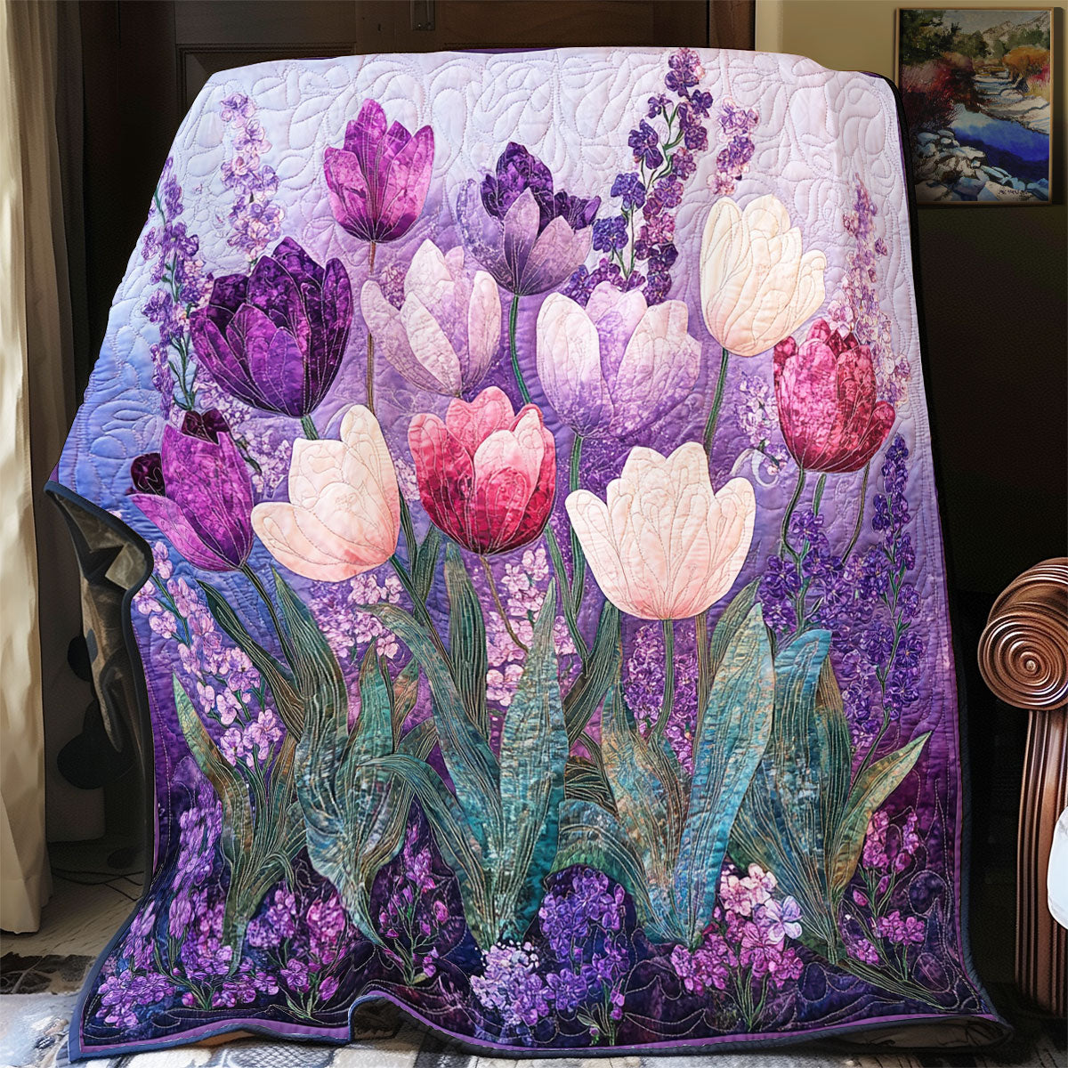 Tulip And Lilac WU0701014CL Quilt