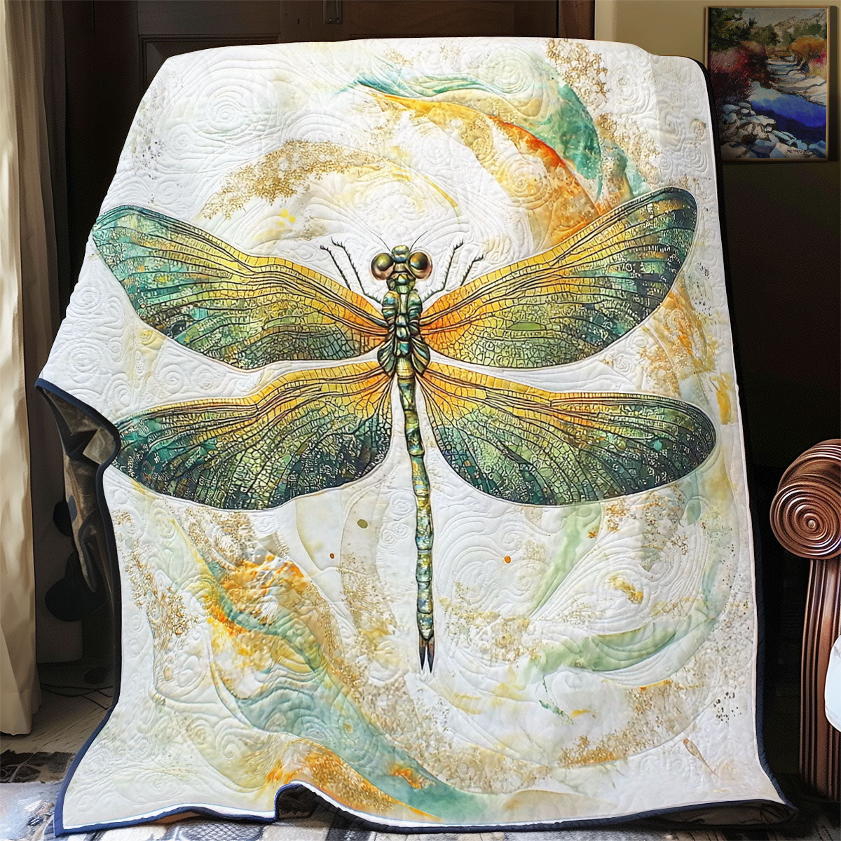 Vintage Dragonfly WU2712075CL Quilt