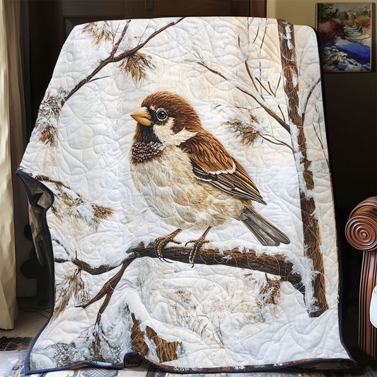 Winter Sparrow WU2512015CL Quilt