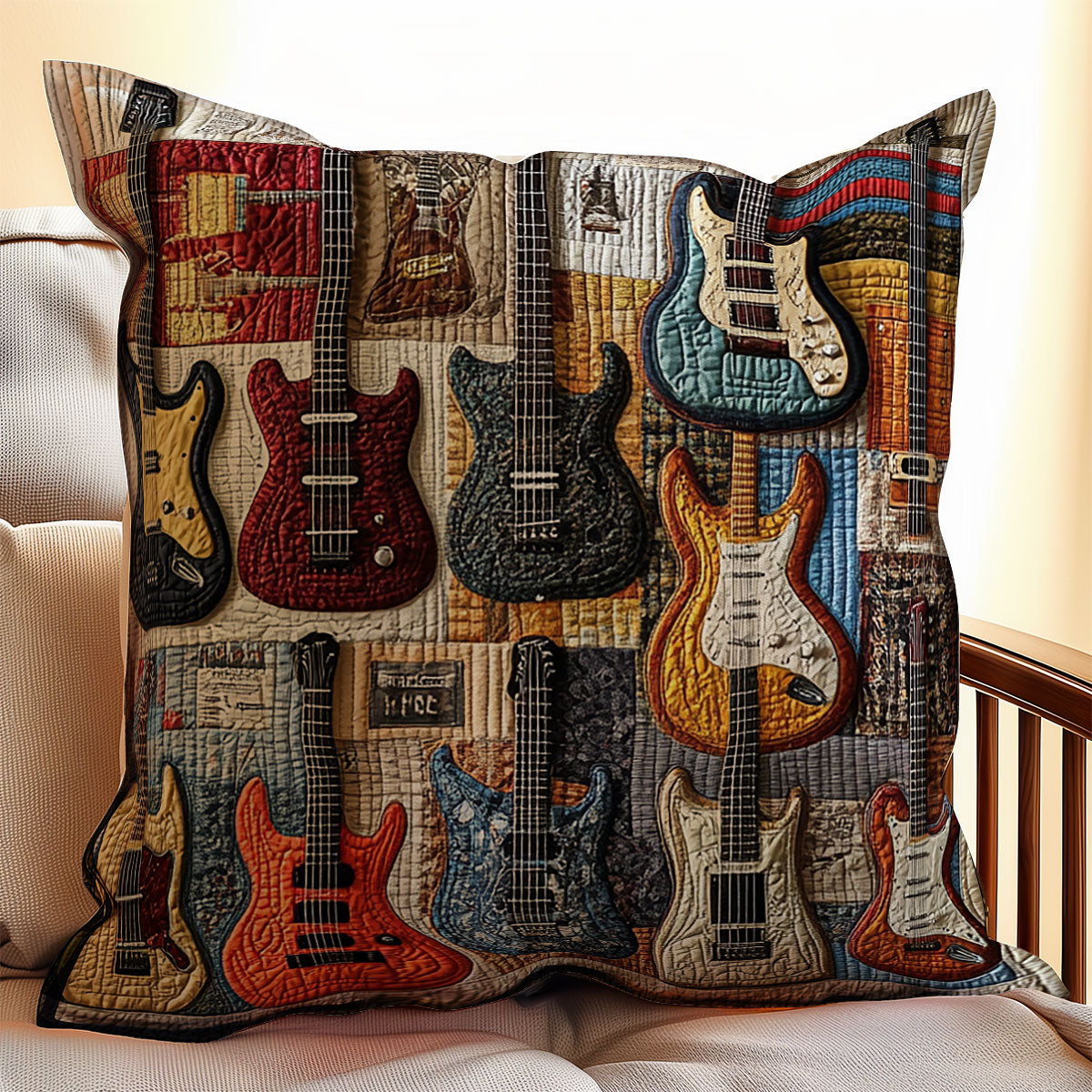 Guitar Rock WU0702085CL Quilt Pillow Case