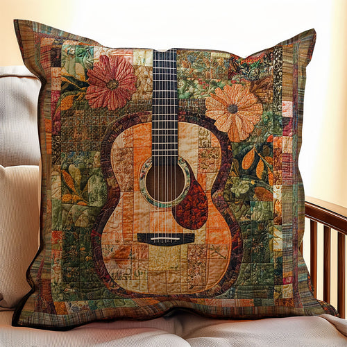 Vintage Guitar WU0702014CL Quilt Pillow Case