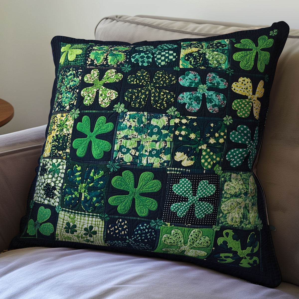 Irish Four-leaf Clover WU0702019CL Quilt Pillow Case