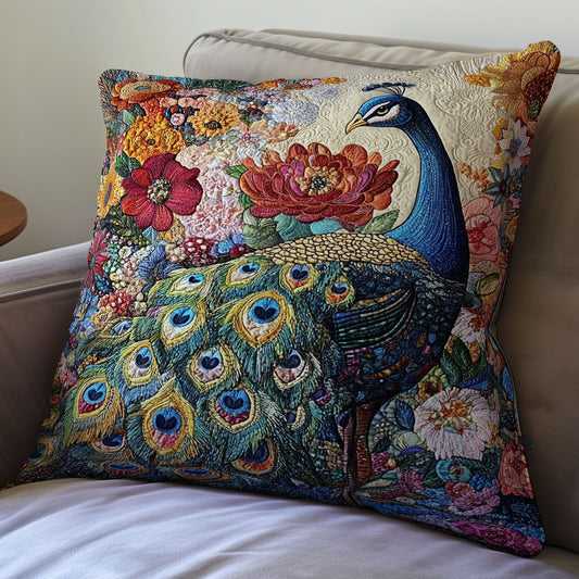 Lovely Peacock WU0702059CL Quilt Pillow Case