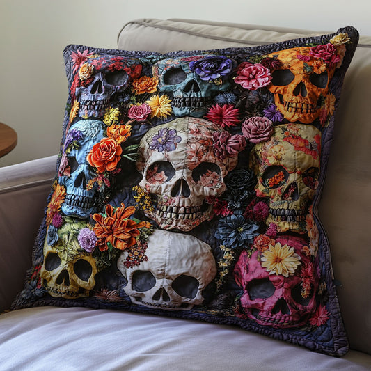 Skull WU0702095CL Quilt Pillow Case