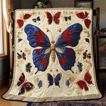 Antique Embroidered Butterfly WJ1402001CL Quilt