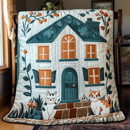Cozy Cottage Cat WJ1402005CL Quilt