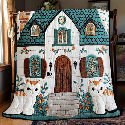 Cozy Cottage Cat WJ1402006CL Quilt