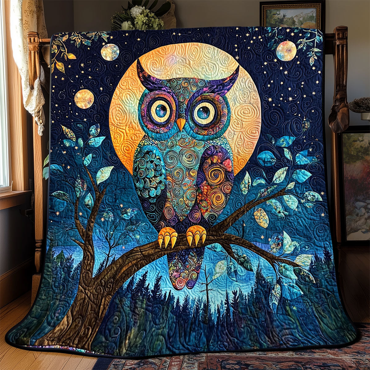 Dreamy Forest Owl WJ2203007CL Quilt