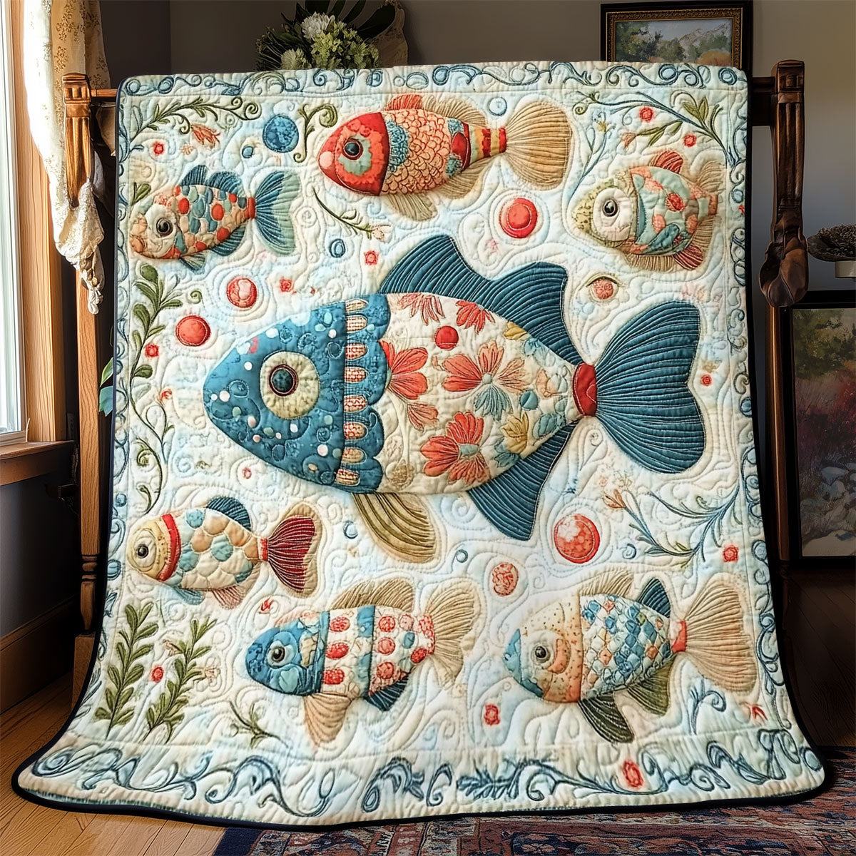 Fish Tale Bliss WJ0401004CL Quilt