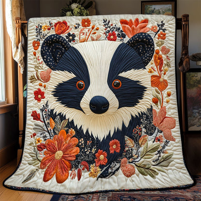 Patriotic Badger WJ0802033CL Quilt