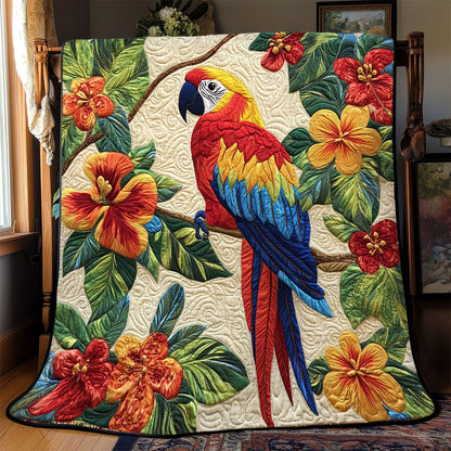 Scarlet Macaw Haven WJ0602036CL Quilt