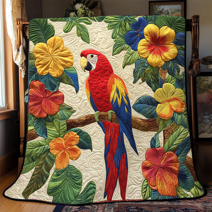 Scarlet Macaw Haven WJ0702027CL Quilt